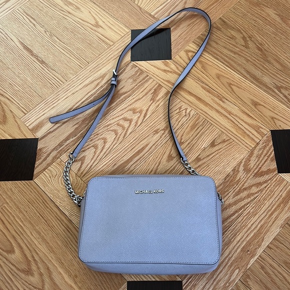 MICHAEL Michael Kors Handbags - Michael Kors Crossbody Pearl Grey